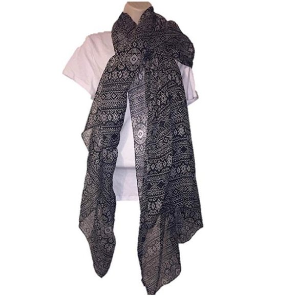 Cejon Accessories Black Lightweight Scarf/Wrap - Picture 1 of 5